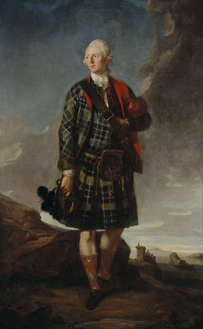 アレクサンダーマクドナルド卿（スリートのアレクサンダーマクドナルド卿）、1744年 作： Sir George Chalmers
