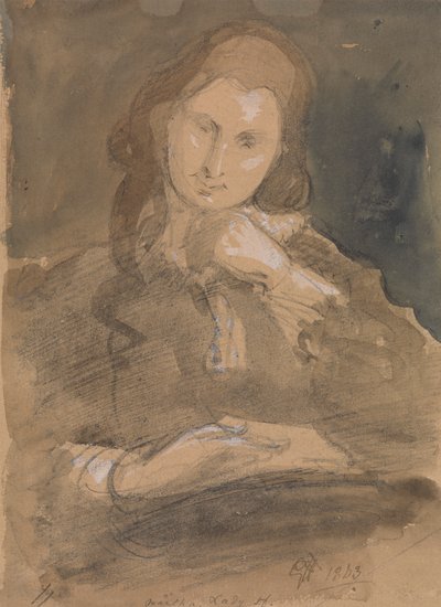Estudo de retrato de Martha, Lady Hayter 作： Sir George Hayter