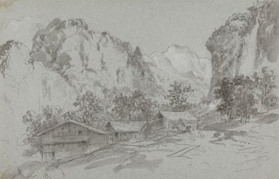 ラウターブラウンの宿屋の窓から 作： Sir George Howland Beaumont seventh Baronet