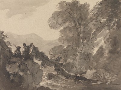 ロマンチックな風景 作： Sir George Howland Beaumont seventh Baronet