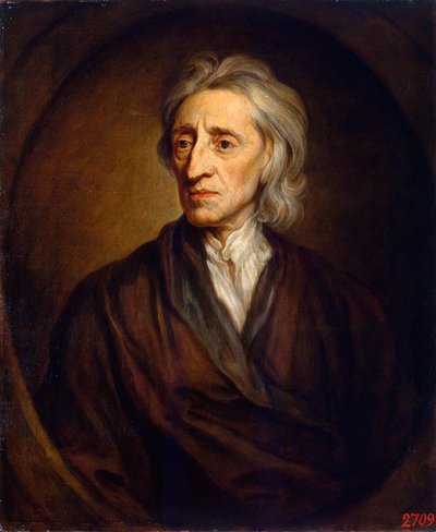 医師で哲学者のジョン・ロックの肖像、1632～1704年、1697年。 作： Sir Gotfrey Kneller