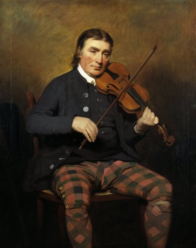 ヴァイオリニスト兼作曲家ニール・ガウの肖像1727-1807、1787 作： Sir Henry Raeburn