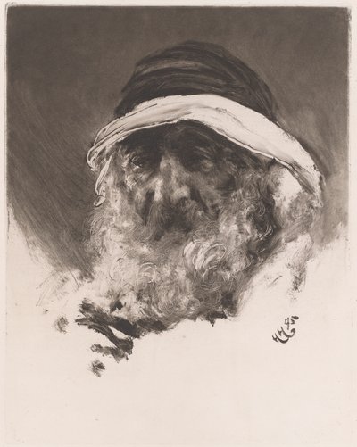 アラブ人の頭 作： Sir Hubert von Herkomer