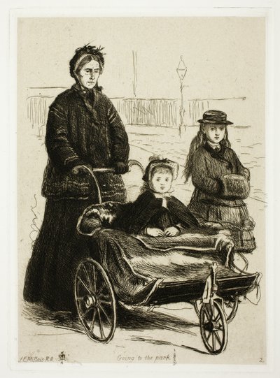 公園へ行く 作： Sir John Everett Millais