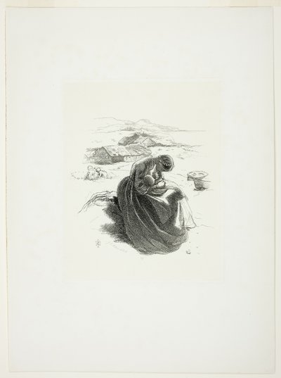 若い母親 作： Sir John Everett Millais