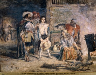 ギル・ブラスが捕虜になった、1892年。 作： Sir John Gilbert