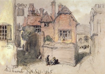 「エンジェル イン、ミッドハースト」、1865 年 作： Sir John Gilbert