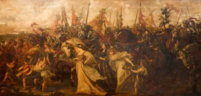 勝利者の帰還、1878-1879。 作： Sir John Gilbert