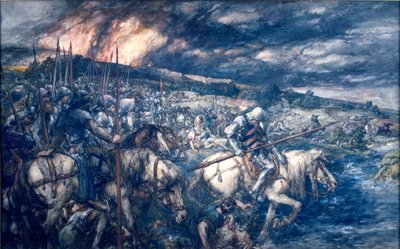 「戦争：戦いの後」、1888 作： Sir John Gilbert