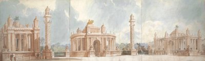ハイド・パークとセント・ジェームズ・パークのエントランスのデザイン 作： Sir John Soane