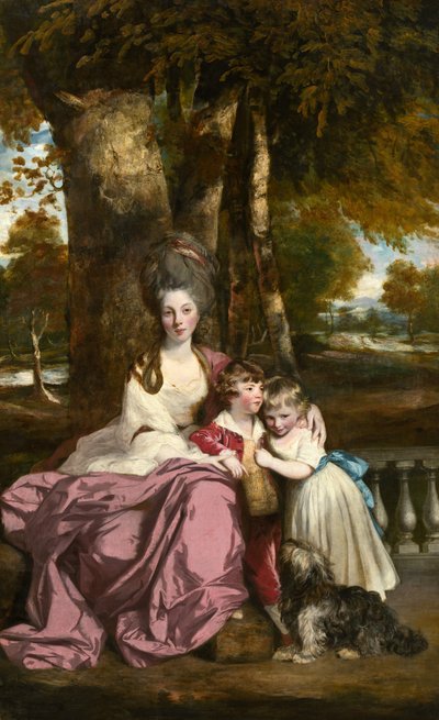 レディ エリザベス デルメとその子供たち、1777～1779 年。 作： Sir Joshua Reynolds