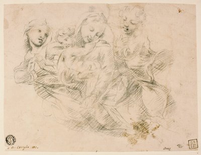 二人の天使と聖母子 作： Sir Joshua Reynolds