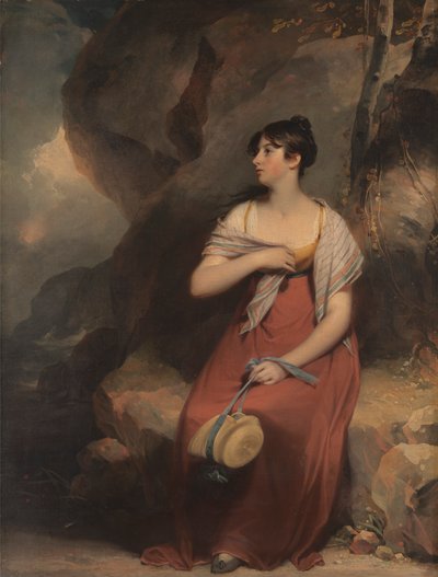 風景の中の女性 作： Sir Martin Archer Shee