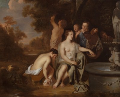 噴水でダイアナと彼女のニンフ 作： Sir Peter Lely