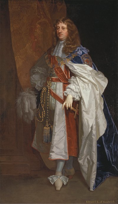 初代サンドウィッチ伯エドワード・モンタギュー 作： Sir Peter Lely