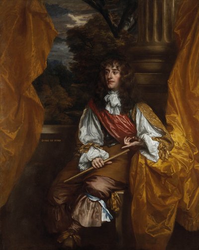 イングランドのジェームズ2世の肖像1633-1701、1661 作： Sir Peter Lely