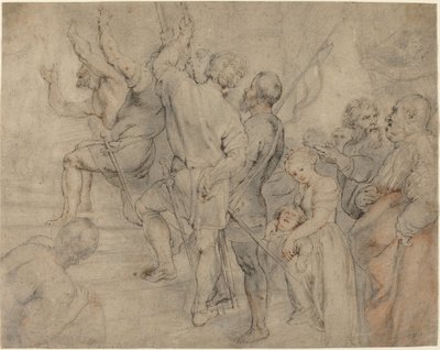 Ecce Homoの群衆の一部 作： Sir Peter Paul Rubens over Anonymous Italian after Titian