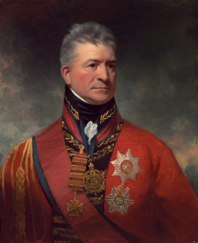 サー・トーマス・ピクトン中将 作： Sir William Beechey