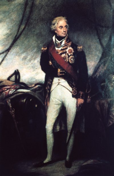 ネルソン卿、c1797-1805 作： Sir William Beechey