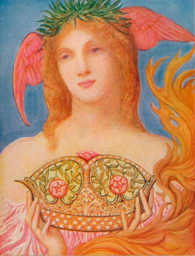 「平和の冠」、c1882、1914 作： Sir William Blake Richmond
