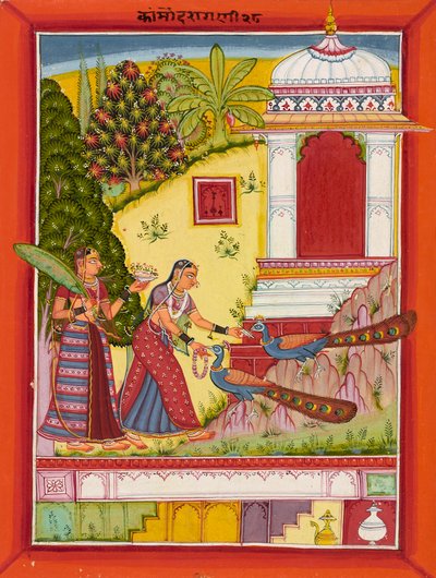 Commode Ragini, Ka. 1670–1690。 作： Sirohi Master
