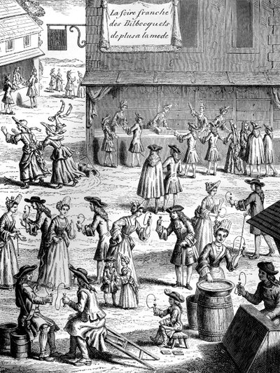 カップアンドボールフェア、17世紀のフランス、ルイ14世の治世中の1882〜1884年。 作： Smeeton