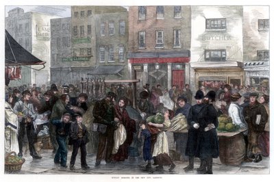 「ニューカット、ランベスの日曜の朝」、1872 作： Smith