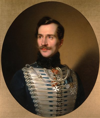 ミハイル・フョードロヴィッチ・ゴリツィン王子の肖像1800-1873、1840年代初頭 作： Sándor Kozina