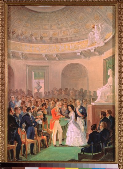 芸術アカデミー金賞受賞時の自画像 作： Sofia Vasilyevna Sukhovo Kobylina