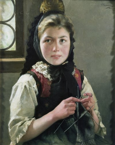 ドイツの農家の少女 作： Sofie Thomesen Werenskiold