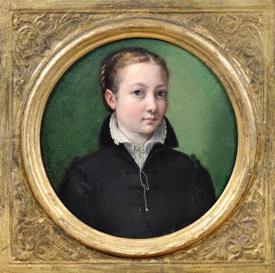 ソフォニスバ・アングイッソラ（1532-1625年頃）の絵画「自画像」。 作： Sofonisba Anguissola