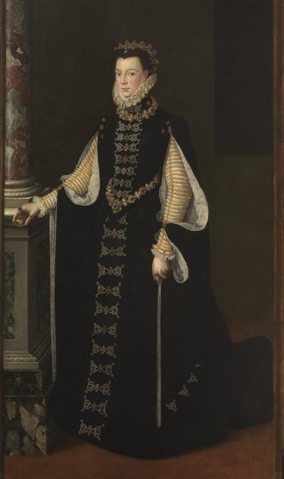 ヴァロワのエリザベス1545-1568、スペインの女王、1561-1565 作： Sofonisba Anguissola
