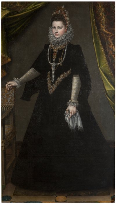 ドイツ語：インファンタ・イザベラ・クララ・エウゲニア（1566-1633） インファンタ・イザベラ・クララ・エウゲニアの肖像 作： ソフォニスバアンギッソラ