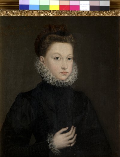 インファンタイザベラクララユージニアの肖像、1573年 作： Sofonisba Anguissola