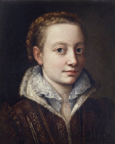 セルフポートレイト 作： Sofonisba Anguissola