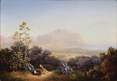 パレルモの眺め、1845 年 作： Sokrat Maximovich Vorobyev