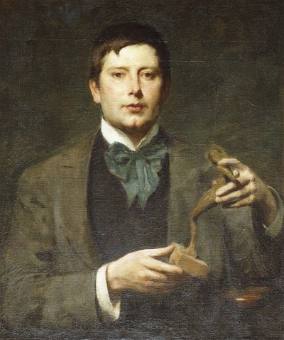 彫刻家ジョージ・フランプトンの肖像 作： Solomon Joseph Solomon