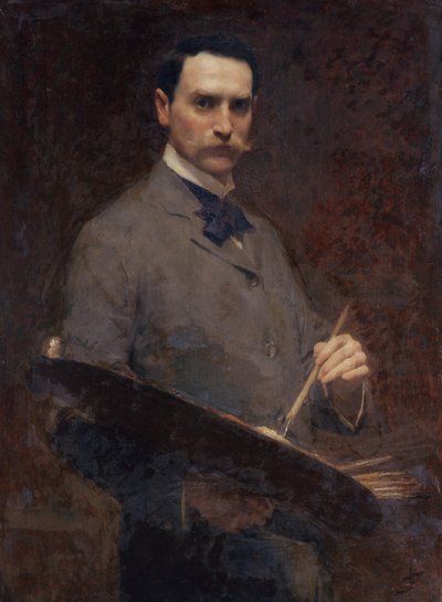 自画像、1896年頃（キャンバスに油彩） 作： Solomon Joseph Solomon