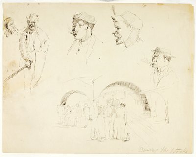 ストライキの間 作： Solon H. Borglum