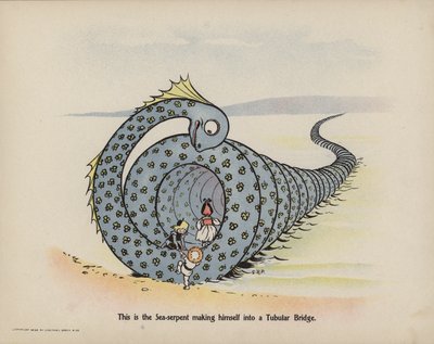 3人の大胆な赤ん坊のさらなる行動』の挿絵（カラーリトグラフ） 作： Sophia Rosamond Praeger