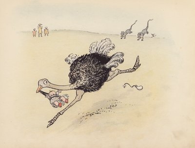 S Rosamond Praegerによる『Little Twin Dragons』のイラスト（カラーリトグラフ） 作： Sophia Rosamond Praeger