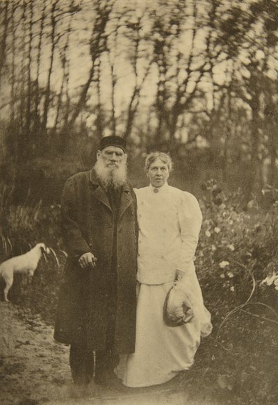 ロシアの作家レオトルストイとその妻ソフィアトルスタヤ、ロシア、1895 作： Sophia Andreevna Tolstaya