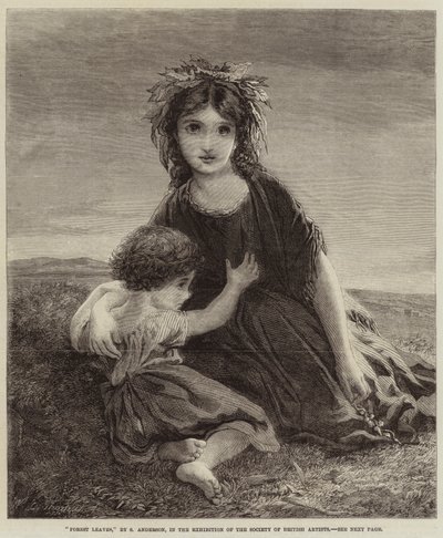 森の葉 作： Sophie Gengembre Anderson