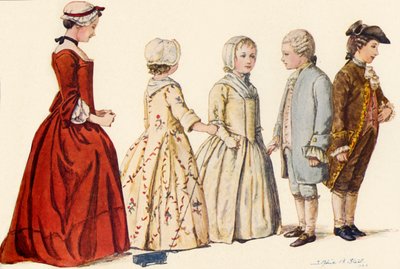 アン女王、ジョージI、II、IIIの統治時代の子供服1702-1790、1903、1937。 作： Sophie B. Steel
