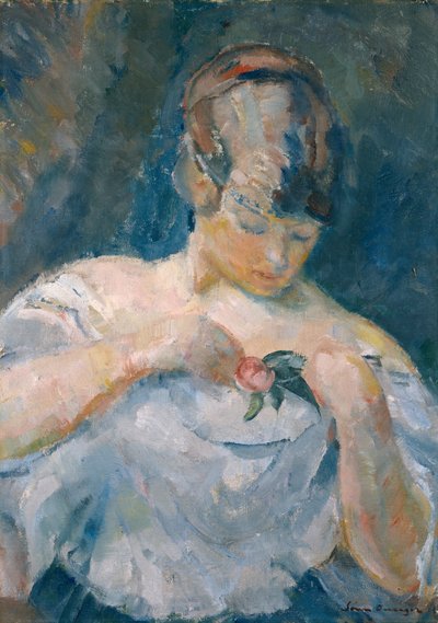 若い女性（絵画） 作： Soren Onsager