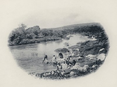 トランスバールでの洗濯の様子（モノクロ写真 作： South African Photographer
