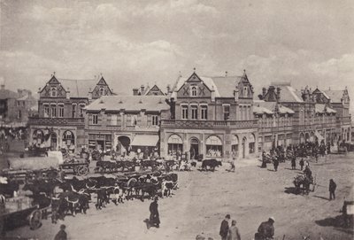 市場の建物（モノクロ写真 作： South African Photographer