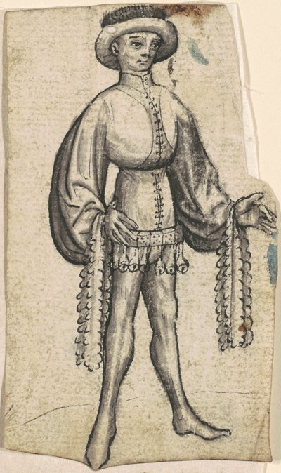 立っている廷臣 作： South German 15th Century