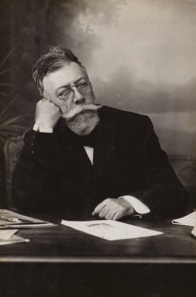 アンヘル・ギメラ（1845～1924）、スペインの劇作家（モノクロ写真） 作： Spanish Photographer