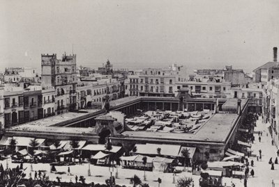 カディス：Plaza de Abastos（モノクロ写真 作： Spanish Photographer